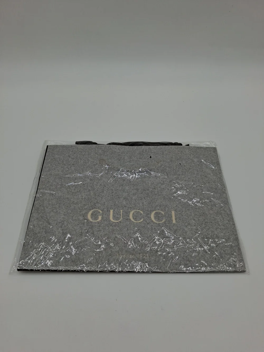 GUCCI Firenze 1921 GG Monogram Brown Gold Gift Shopping Bag Sealed Pristine